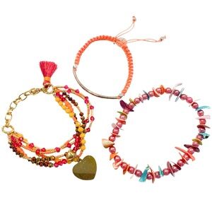Colorful Bracelet And Anklet Bundle